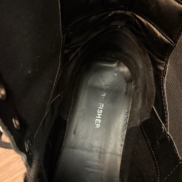 Marc Fisher Black Platform Combat Boots - Picture 6 of 8